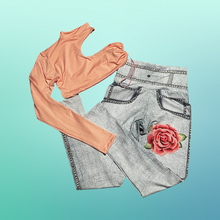 Load image into Gallery viewer, Set Leggins Flower
